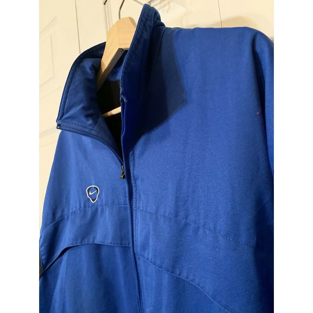Vintage Men’s Nike Jacket Sz‎ Medium Full Zip Blue Polyester